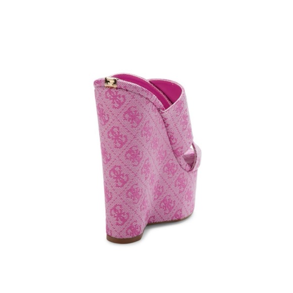 Monogram Wedge-Heel Sandals - Picture 4 of 6